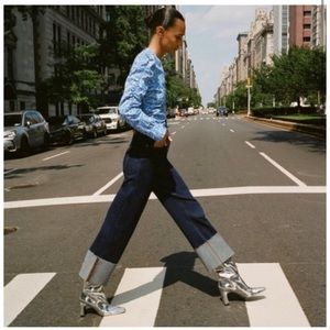 ZARA Premium The Wide Leg Full Length Jeans Size 12